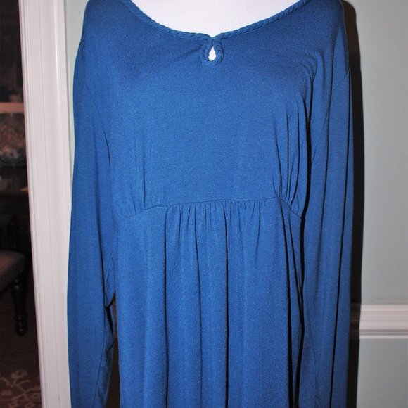 New XL Sillouttes Deep Teal Tunic - Picture 1 of 3